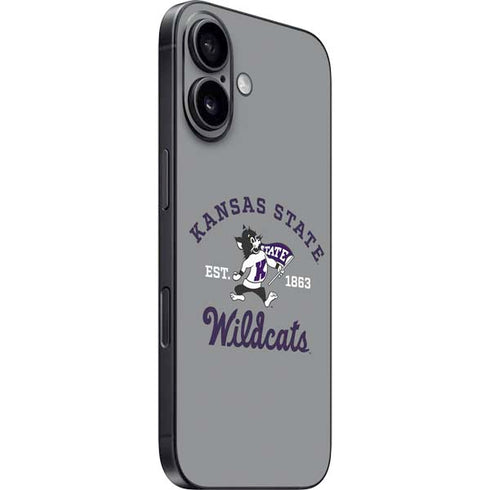 Kansas State University Wildcats Est 1863 iPhone 16 Plus Skin